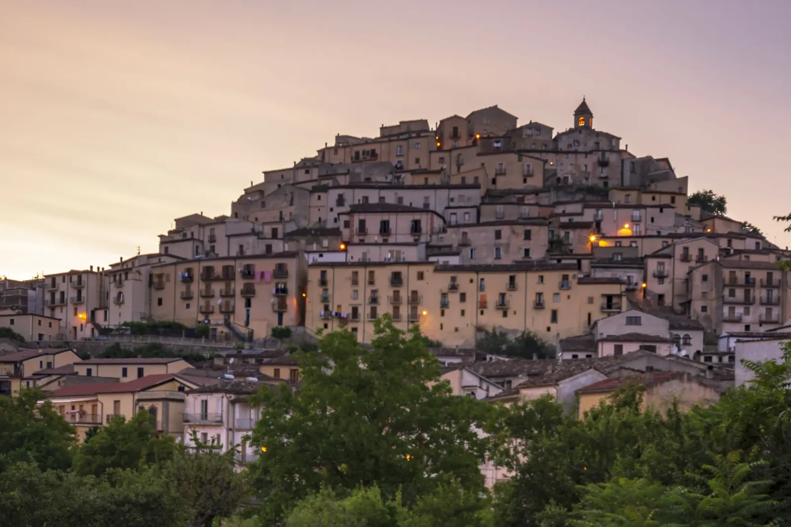 Calvello al crepuscolo